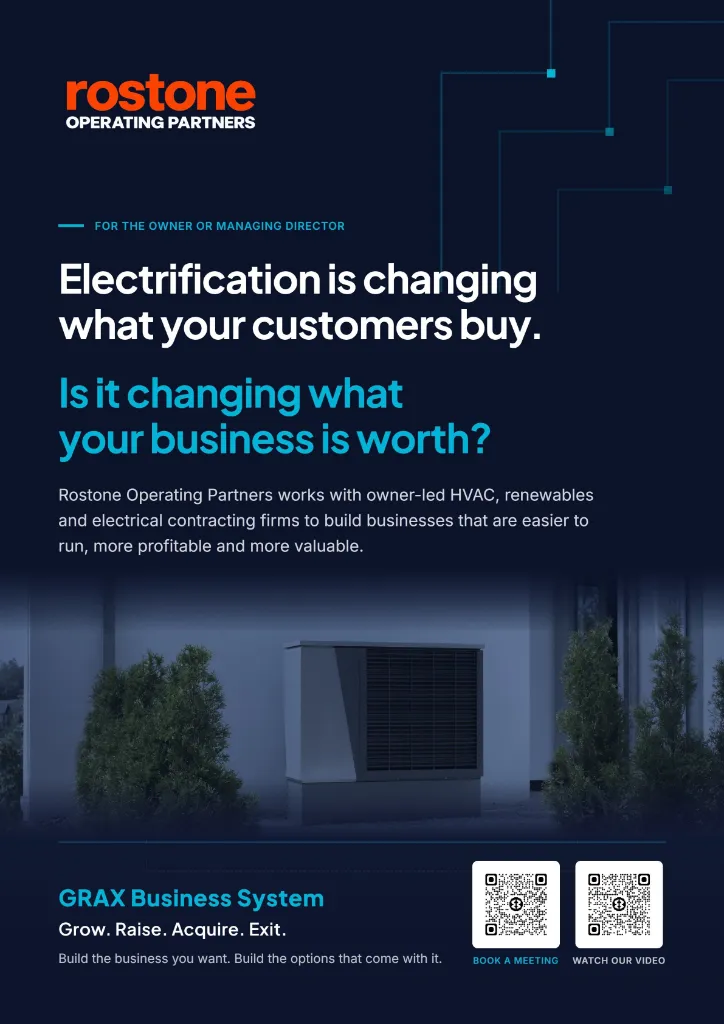 Electrification brochure cover, page 1 of 6